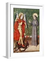 St. Michael and St. Francis of Assisi, c.1480-null-Framed Giclee Print