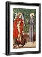 St. Michael and St. Francis of Assisi, c.1480-null-Framed Giclee Print