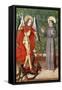 St. Michael and St. Francis of Assisi, c.1480-null-Framed Stretched Canvas