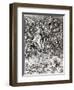 St. Michael and the Dragon, from a Latin Edition, 1511-Albrecht Dürer-Framed Giclee Print