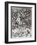 St. Michael and the Dragon, from a Latin Edition, 1511-Albrecht Dürer-Framed Giclee Print