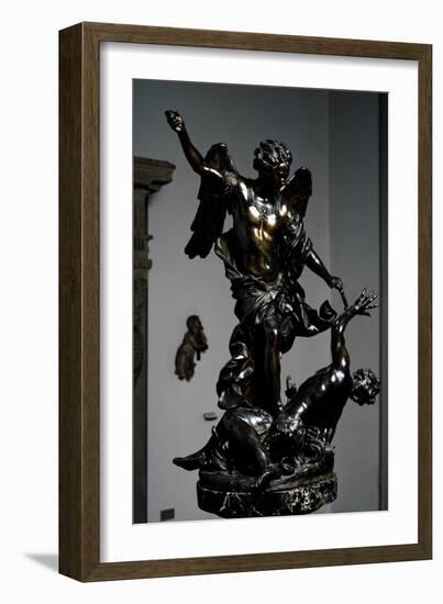 St Michael Archangel Overcoming Demon-Alessandro Algardi-Framed Giclee Print