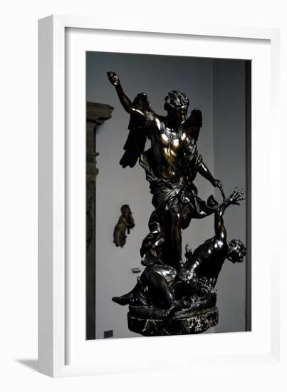 St Michael Archangel Overcoming Demon-Alessandro Algardi-Framed Giclee Print