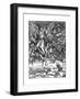 St Michael Battling with the Dragon, 1498-Albrecht Durer-Framed Giclee Print