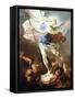 St Michael Defeats Demon-Luca Giordano-Framed Stretched Canvas
