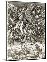 St. Michael Fighting the Dragon-Albrecht Dürer-Mounted Giclee Print