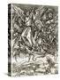 St. Michael Fighting the Dragon-Albrecht Dürer-Stretched Canvas