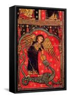 St. Michael Fighting the Dragon-null-Framed Stretched Canvas