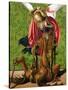 St. Michael Killing the Dragon-Josse Lieferinxe-Stretched Canvas