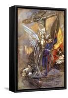 St Michael of Belgium by JJ Shannon-James Jebusa Shannon-Framed Stretched Canvas
