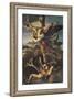 St. Michael Overwhelming the Demon, 1518-Raphael-Framed Giclee Print