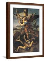 St. Michael Overwhelming the Demon, 1518-Raphael-Framed Giclee Print