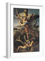 St. Michael Overwhelming the Demon, 1518-Raphael-Framed Giclee Print