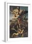 St. Michael Overwhelming the Demon, 1518-Raphael-Framed Giclee Print