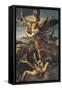 St. Michael Overwhelming the Demon, 1518-Raphael-Framed Stretched Canvas