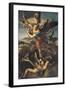 St. Michael Overwhelming the Demon, 1518-Raphael-Framed Giclee Print