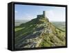 St. Michael's Church, Brentor, Near Tavistock, Dartmoor, Devon, England, UK-Lee Frost-Framed Stretched Canvas