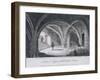 St Michael's Crypt, Aldgate, London, 1816-JC Varrall-Framed Giclee Print