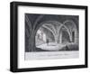 St Michael's Crypt, Aldgate, London, 1816-JC Varrall-Framed Giclee Print