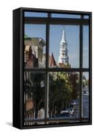 St. Michael's Episcopal Church on Broad Street, Charleston, South Carolina.-Michael DeFreitas-Framed Stretched Canvas