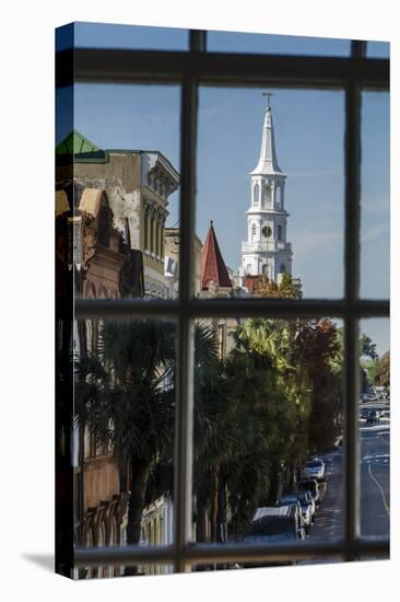 St. Michael's Episcopal Church on Broad Street, Charleston, South Carolina.-Michael DeFreitas-Stretched Canvas