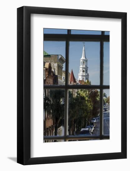 St. Michael's Episcopal Church on Broad Street, Charleston, South Carolina.-Michael DeFreitas-Framed Photographic Print