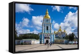 St. Michael's Gold-Domed Cathedral, Kiev, Ukraine, Europe-Michael Runkel-Framed Stretched Canvas