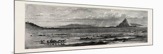 St. Michael's Mount, Cornwall, the South Coast, UK, 19th Century-null-Mounted Premium Giclee Print