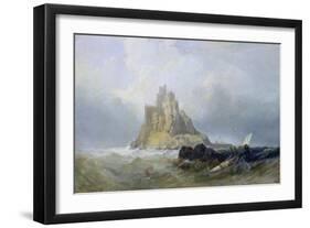 St. Michael's Mount, Cornwall-William Clarkson Stanfield-Framed Giclee Print