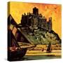 St Michael's Mount, Cornwall-English School-Stretched Canvas