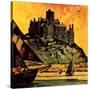 St Michael's Mount, Cornwall-English School-Stretched Canvas