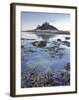 St. Michael's Mount Near to Marazion at Dawn, Cornwall, England, United Kingdom, Europe-Julian Elliott-Framed Photographic Print