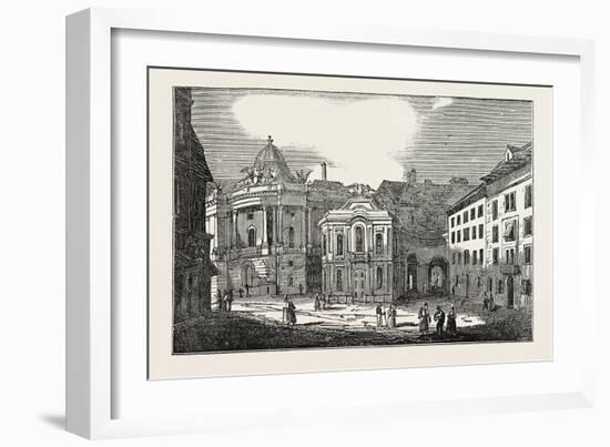 St. Michael's Place, and the Imperial Palace, Vienna, Austria-null-Framed Giclee Print