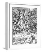 St. Michael Slaying the Dragon by Albrecht Durer-null-Framed Giclee Print