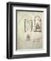 St. Michael, St. Augustine Writing and St. David Playing the Harp, 'saint Augustin Super Psalmos-null-Framed Giclee Print