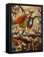 St Michael the Archangel. Cuzco School, 17th Cent, c.1675-Diego Quispe Tito-Framed Stretched Canvas