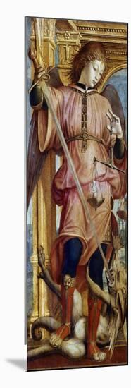 St Michael the Archangel Fighting a Dragon with a Sword, C1484-1526-Bernardino Zenale-Mounted Giclee Print