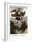 St. Michael the Archangel Fighting Dragon-null-Framed Art Print