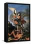 St. Michael the Archangel-il Guercino-Framed Stretched Canvas