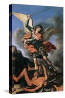 St. Michael the Archangel-il Guercino-Stretched Canvas
