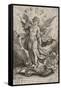 St Michael Triumphing over the Dragon, 1584-Hieronymus Wierix-Framed Stretched Canvas