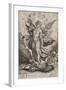 St Michael Triumphing over the Dragon, 1584-Hieronymus Wierix-Framed Giclee Print