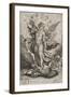 St Michael Triumphing over the Dragon, 1584-Hieronymus Wierix-Framed Giclee Print