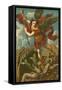 St Michael Vanquishing Satan-Raphael-Framed Stretched Canvas