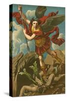 St Michael Vanquishing Satan-Raphael-Stretched Canvas