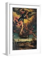 St Michael Vanquishing the Devil-Bonifacio Veronese-Framed Giclee Print
