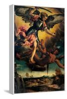 St. Michael Vanquishing the Devil-Bonifacio de Pitati-Framed Stretched Canvas