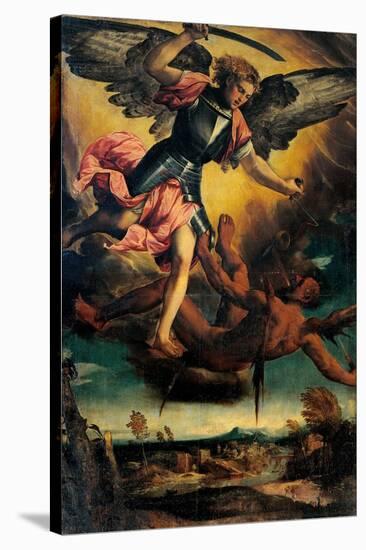 St. Michael Vanquishing the Devil-Bonifacio de Pitati-Stretched Canvas