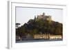 St. Michaels Mount, Cut Off from Marazion at High Tide, Cornwall, England, United Kingdom, Europe-Simon Montgomery-Framed Photographic Print