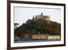 St. Michaels Mount, Cut Off from Marazion at High Tide, Cornwall, England, United Kingdom, Europe-Simon Montgomery-Framed Photographic Print